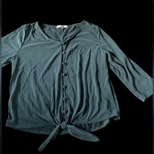 🍃GREEN ENVELOPE LA COMFY COUTOURE TOP